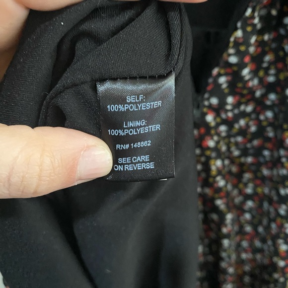 Torrid Long Sleeve Flare Floral Deep V Dress - Picture 8 of 9